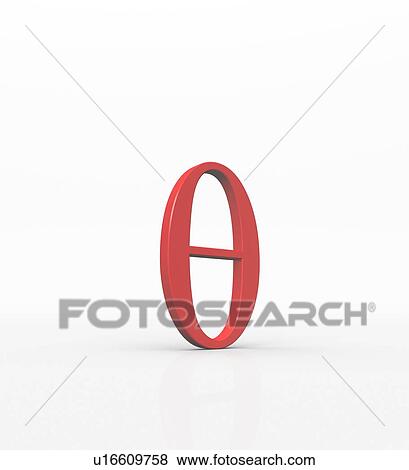 Stock Photo - Theta is the eighth letter of the Greek alphabet, and in the system of Greek numerals it has a value of 9. The lower-case letter is used as a symbol in mathematics, geometry, meteorology and genetics. The Greek alphabet has an important role in the nomenc. Fotosearch