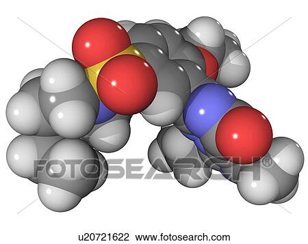 Vardenafil, molecular model. This erectile dysfunction drug is marketed as Levitra. Atoms are represented as spheres and are colour-coded: carbon (grey), hydrogen (white), oxygen (red), nitrogen (blue) and sulphur (yellow). View Large Photo Image Stock Image - Vardenafil, molecular model. This erectile dysfunction drug is marketed as Levitra. Atoms are represented as spheres and are colour-coded: carbon (grey), hydrogen (white), oxygen (red), nitrogen (blue) and sulphur (yellow).. Fotosearch