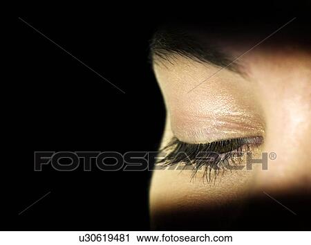 Woman's eye. View Large Photo Image Stock Image - Woman's eye.. Fotosearch