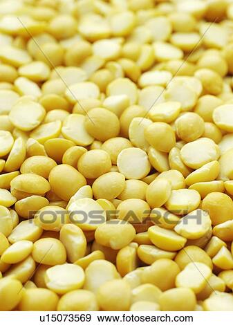Stock Photo - Yellow split peas.. Fotosearch