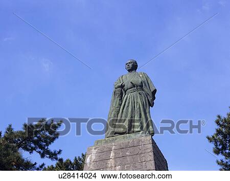Picture - A Statue of Sakamoto Ryoma . Fotosearch