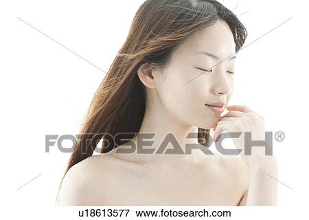 Stock Photo - A young woman. Fotosearch