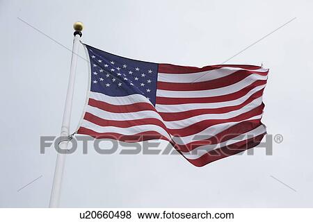 Stock Photo - American flag. Fotosearch