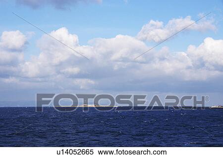 Stock Photography - Bentenjima and Omazaki Lighthouse. Fotosearch