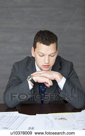 Businessman at Desk View Large Photo Image Stock Photo - Businessman at Desk. Fotosearch