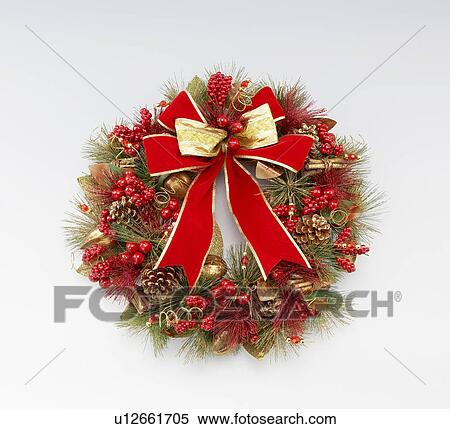 Stock Photography - Christmas Wreath. Fotosearch
