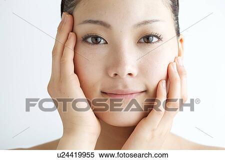 Close-Up of Young Woman View Large Photo Image Stock Photography - Close-Up of Young Woman. Fotosearch