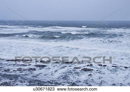 Stock Image - Clouds Over Sea. Fotosearch