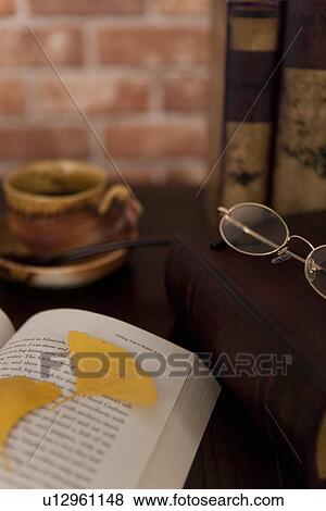 Coffee and a Book View Large Photo Image Stock Photo - Coffee and a Book. Fotosearch