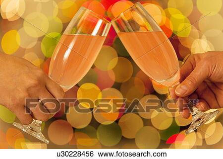 Couple Toasting With Champagne View Large Photo Image Stock Photograph - Couple Toasting With Champagne. Fotosearch