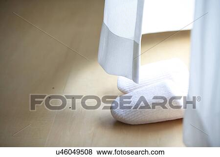 Curtains Swaying In Breeze and Slippers View Large Photo Image Stock Photo - Curtains Swaying In Breeze and Slippers . Fotosearch