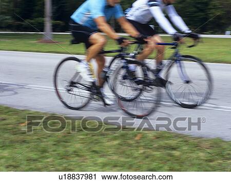 Stock Image - Cyclists, Florida, USA. Fotosearch