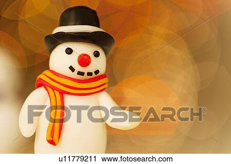 Stock Image - Decorative Snowman. Fotosearch