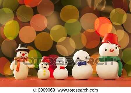 Decorative Snowmen View Large Photo Image Stock Photo - Decorative Snowmen. Fotosearch