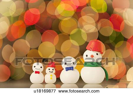 Stock Photo - Decorative Snowmen. Fotosearch