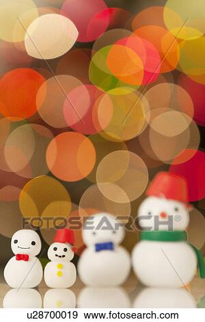 Stock Photo - Decorative Snowmen. Fotosearch