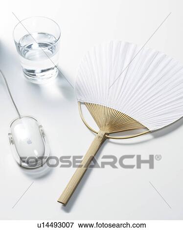 Fan, Computer Mouse and Glass of Water View Large Photo Image Stock Photo - Fan, Computer Mouse and Glass of Water. Fotosearch
