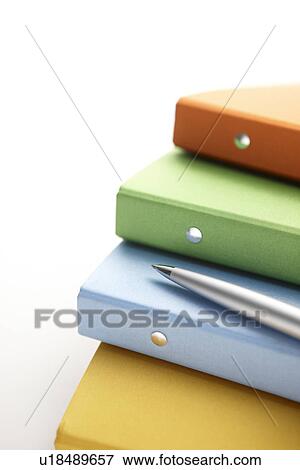 Stock Photo - Files and Pen. Fotosearch
