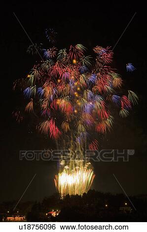 Fireworks, Ibaraki Prefecture, Japan View Large Photo Image Stock Photograph - Fireworks, Ibaraki Prefecture, Japan. Fotosearch