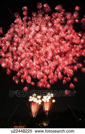 Stock Photography - Fireworks, Ibaraki Prefecture, Japan. Fotosearch