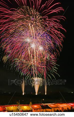 Fireworks, Nagano Prefecture, Japan View Large Photo Image Stock Photo - Fireworks, Nagano Prefecture, Japan. Fotosearch