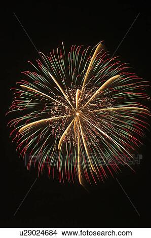 Picture - Fireworks, Saitama Prefecture, Japan. Fotosearch