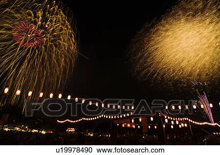 Fireworks, Saitama Prefecture, Japan View Large Photo Image Stock Image - Fireworks, Saitama Prefecture, Japan. Fotosearch