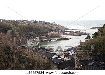 Picture - Fukuura fishing port. Fotosearch