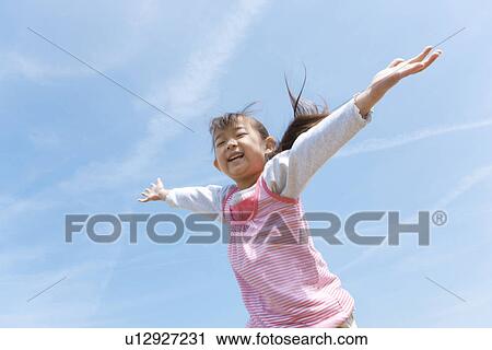 Girl Jumping View Large Photo Image Stock Image - Girl Jumping. Fotosearch