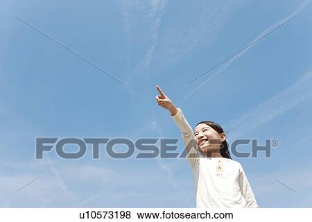 Girl Pointing View Large Photo Image Stock Photo - Girl Pointing. Fotosearch