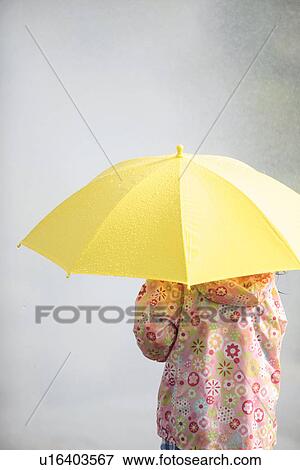 Girl Under Umbrella View Large Photo Image Stock Photo - Girl Under Umbrella. Fotosearch