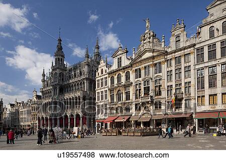 Grand Place (Grand-Place) View Large Photo Image Stock Photo - Grand Place (Grand-Place). Fotosearch