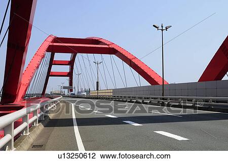 Gulf Line of the Hanshin Expressway View Large Photo Image Stock Image - Gulf Line of the Hanshin Expressway. Fotosearch