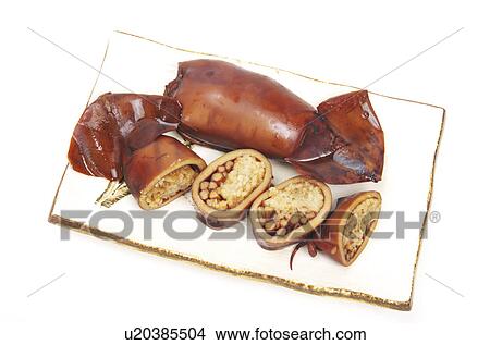 Picture - Ikameshi (Stuffed Squid). Fotosearch