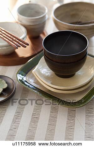 Stock Photo - Japanese Tableware. Fotosearch