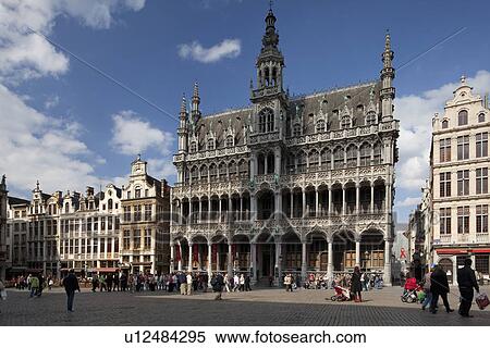 King's House (Maison du Roi) on The Grand Place (Grand-Place) View Large Photo Image Stock Photography - King's House (Maison du Roi) on The Grand Place (Grand-Place). Fotosearch