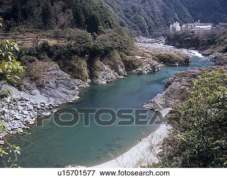 Stock Photo - Koboke Ravine, Miyoshi City, Tokushima Prefecture, Japan. Fotosearch