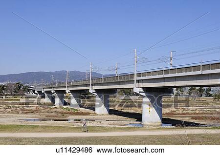 Kobubashi bridge over Mukogawa River View Large Photo Image Stock Photograph - Kobubashi bridge over Mukogawa River. Fotosearch