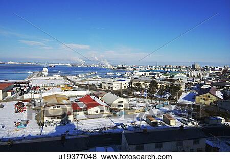 Stock Photo - Kushiro Harbor. Fotosearch
