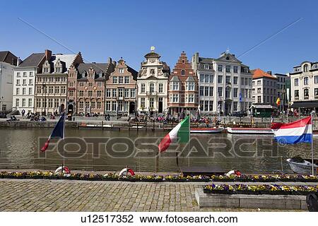 Stock Image - Leie river. Fotosearch