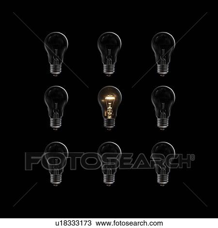 Stock Image - Light Bulbs. Fotosearch