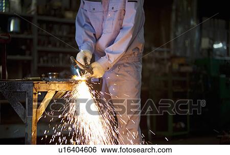 Male Worker Welding View Large Photo Image Stock Photograph - Male Worker Welding. Fotosearch
