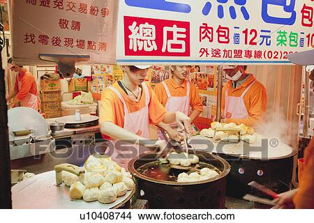 Market stall, Taipei, Taiwan View Large Photo Image Picture - Market stall, Taipei, Taiwan. Fotosearch