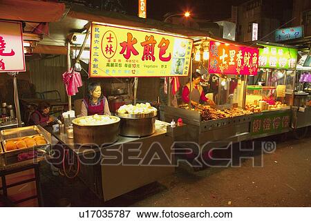 Market stall, Taipei, Taiwan View Large Photo Image Stock Photo - Market stall, Taipei, Taiwan. Fotosearch