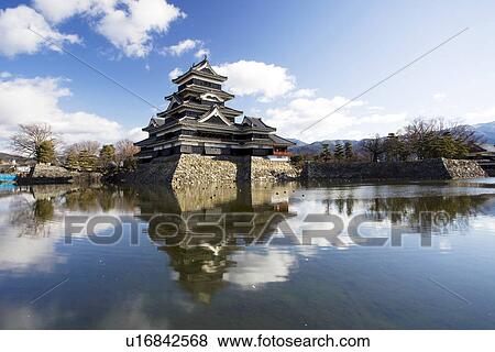 Matsumoto Castle View Large Photo Image Stock Photo - Matsumoto Castle. Fotosearch