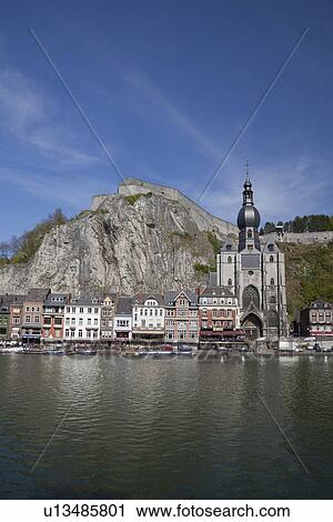 Meuse River and Collegiate Church of Notre-Dame (Collegiale Notre-Dame) View Large Photo Image Stock Image - Meuse River and Collegiate Church of Notre-Dame (Collegiale Notre-Dame). Fotosearch