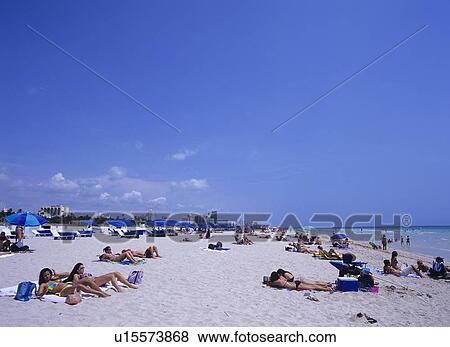 Stock Photo - Miami beach, Miami, Florida, USA. Fotosearch