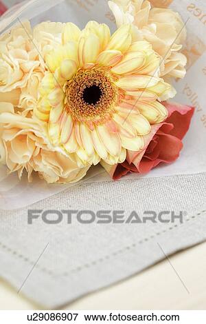 Mini gerbera bouquet View Large Photo Image Stock Photo - Mini gerbera bouquet. Fotosearch