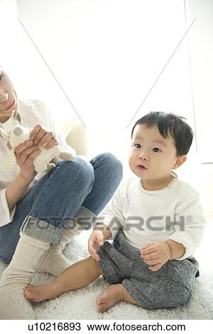 Mother and baby son View Large Photo Image Stock Image - Mother and baby son. Fotosearch