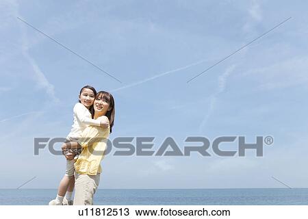 Mother and Daughter Looking at View View Large Photo Image Stock Image - Mother and Daughter Looking at View. Fotosearch
